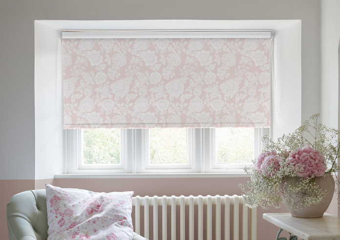 Shabby Chic by Rachel Ashwell Stipple (Blackout), Dusky Pink - Twist&Fit Roller Blind - Image 3